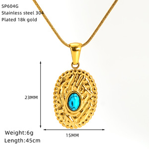 Collar de Cadena de Serpiente de Piedra Natural Vintage, Chapado en Oro de 18K, Acero Inoxidable, Resistente al Agua, Sin Deslustre, Joyería Elegante para Mujer - Product Image 6