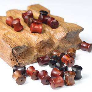 Cuentas sueltas de bambú y madera de 10x12mm, de sándalo, ébano y palisandro, para la fabricación de pulseras, cuentas de oración budistas DIY, accesorios. - Product Image 3