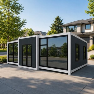 Casa Modular Prefabricada SUNRISE para Jardín, Hoteles, Resorts, Contenedores, Casa Contenedor Plegable y Expandible de 40 pies, Casa de Lujo - Product Image 1