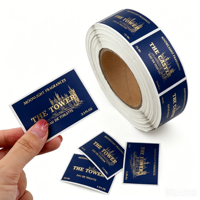 Étiquettes personnalisées de luxe Jinyu, impression d'étiquettes autocollantes en feuille d'or, étiquettes d'expédition, étiquettes d'emballage