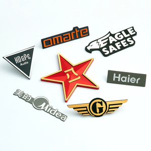 Tùy Chỉnh Kim Loại Logo Tên Tấm Các Nhà Sản Xuất Nhôm Sơn <span class=keywords><strong>Pin</strong></span> Huy Hiệu Sandblast Logo Thương Hiệu Cho Âm Thanh - Product Image 5