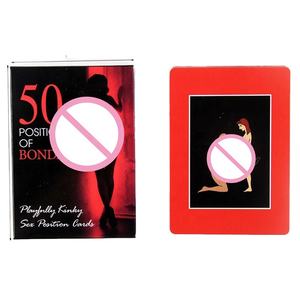 Jouets pour adultes Chambre à coucher Commandes Sexe 50 Positions Jeu Amusant 108 Cartes Fête Saint Valentin SM Jeux Autres produits sexuels pour Coupels - Product Image 4
