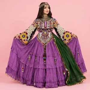 Blusa Étnica Afgana Kuchi para Mujer, Corte Regular, Bordada con Detalles Tradicionales, Tejido Elástico que Absorbe la Humedad, Ideal para Fiestas - Product Image 4