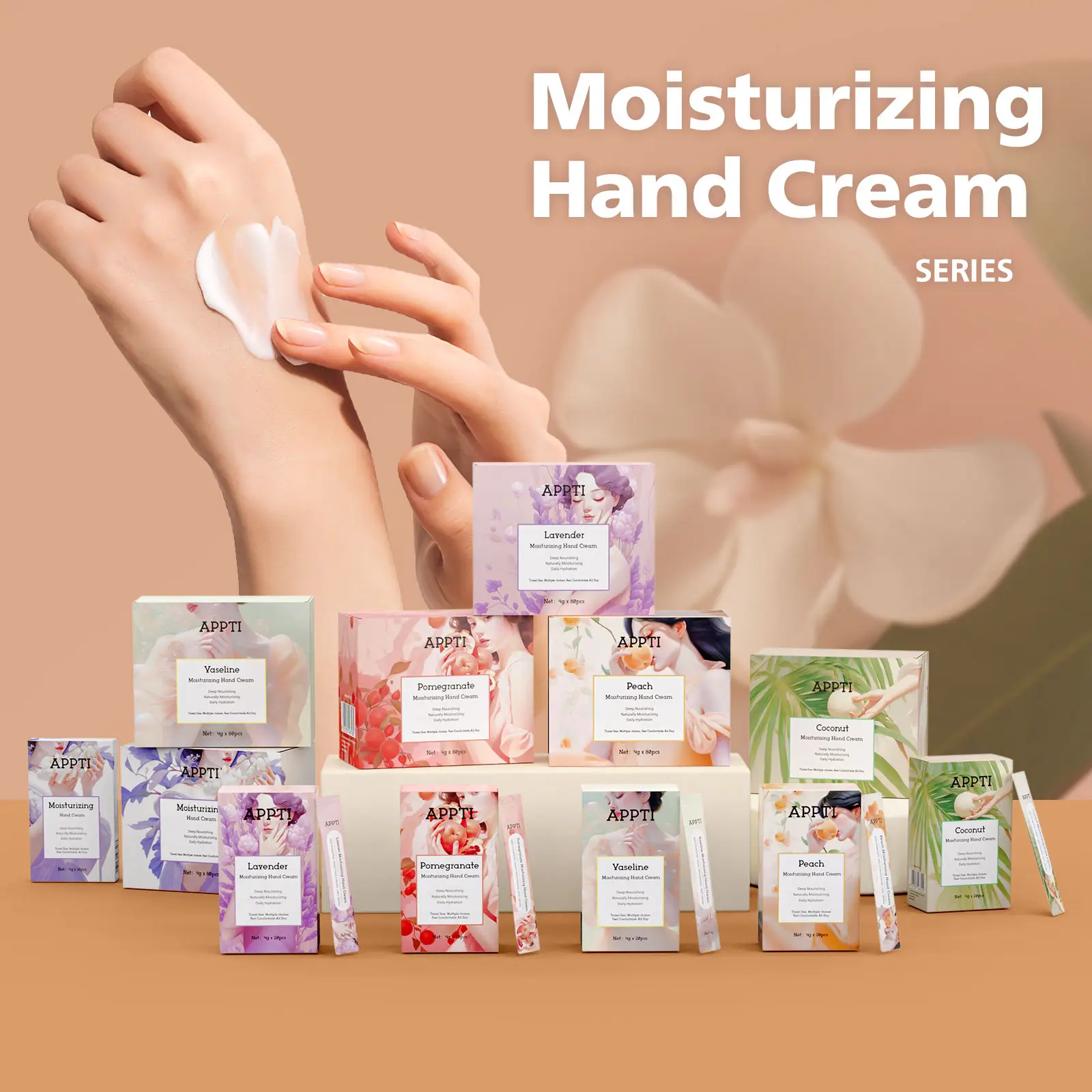 Private Label auf Lager Hand creme 4g Mini Hand creme Lotion feuchtigkeit spendende Hand creme Großhandel