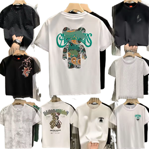 <span class=keywords><strong>เสื้อยืด</strong></span>ฮิปฮอปผู้ชาย คอเรียบ ผ้าคอตตอนนุ่มถัก 220gsm ลายตัวอักษร แขนสั้น ผ้าฝ้าย 100% ลดราคา ขายส่ง - Product Image 1