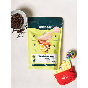 Izkan Performance Nourriture pour chat 600g Pusty Dog Treats dans un sac d'emballage - Product Image 1