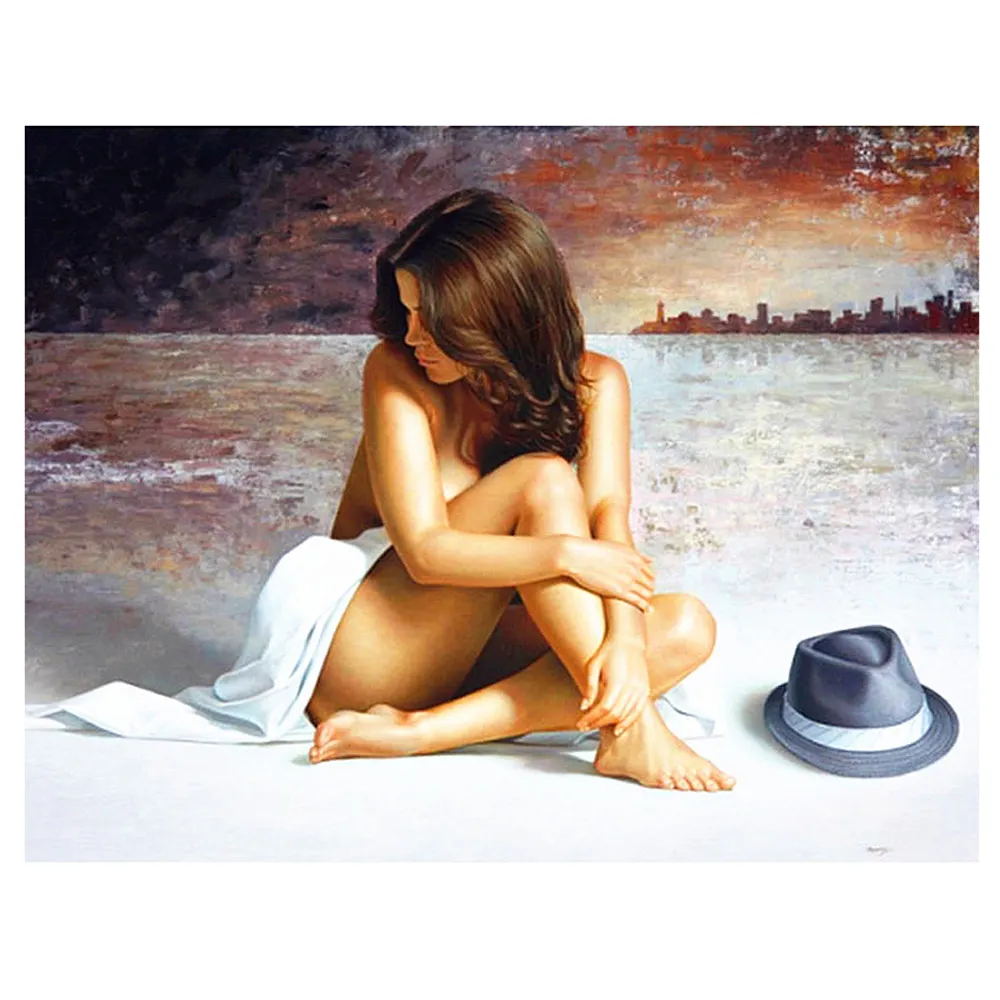 MU mujer desnuda arte pintura diamante pintura 5d pared cuadros pared arte sala de estar chica Sexy foto desnuda pintura diamante arte