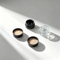 Pot en verre transparent anti-odeur et résistant aux enfants avec bouchon CR, petit récipient en verre pour le stockage de concentrés de cire, impression personnalisée disponible