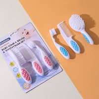 Ensemble de brosses à dents à poils souples à petite tête Ensemble de brosses de bain shampooing pour bébé Nettoyage buccal