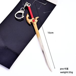 5 modèles de porte-clés en alliage en forme d'épée, style japonais, anime, <span class=keywords><strong>armes</strong></span> de défense personnelle, nouveaux modèles, accessoires de mode, artisanat métallique - Product Image 3