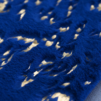 Tapis shaggy de luxe moderne en fausse fourrure dorée, super doux, en polyester, avec envers antidérapant, à poils épais, en toile feutrée pour salon