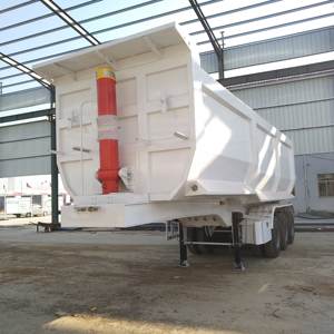 Semi-remorque benne basculante 3 essieux 40 tonnes, haute résistance, en acier au carbone Q345 - Product Image 4