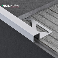Profilé de bordure en aluminium SMAProfiles pour carrelage, moulure décorative en marbre, installation facile