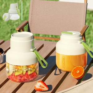 두 개의 뚜껑이 있는 12중 칼날 신형 휴대용 무선 믹서 컵 850ML 대용량 얼음 분쇄 과일 주스 믹서 - Product Image 1