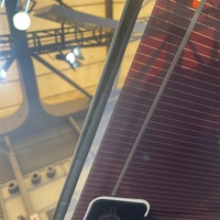 0%-80% Transmittance de la lumière CdTe Panneau en verre solaire photovoltaïque pour serre et façade