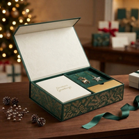 Coffret Cadeau Magnétique Rigide Personnalisé Imprimé pour les Fêtes, avec Papier Couché Multi-Tailles pour Emballage de Noël et de Fêtes