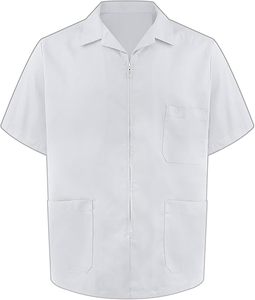 Veste de chemise de travail à manches courtes à fermeture éclair cachée résistante aux taches pour technicien mécanicien - Product Image 6