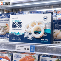 Boîte à fruits de mer carrée en carton ondulé prête à l'emploi, gaufrée, à assemblage rapide, peu encombrante, carton rigide recyclable et écologique pour la distribution locale