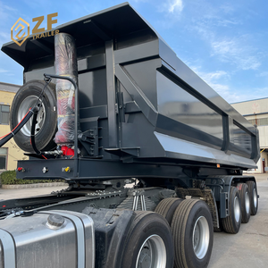 Trung Quốc Heavy Duty Chất Lượng Tốt 25cbm 32cbm U-hình <span class=keywords><strong>End</strong></span> Phía Sau Tipper Dumper <span class=keywords><strong>Dump</strong></span> Bán Xe Tải Trailer Các Nhà Sản Xuất - Product Image 2