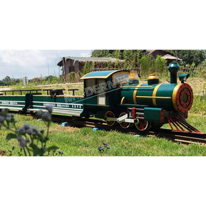 รถไฟรางเหล็กคุณภาพสูงสำหรับทุกเพศทุกวัย ใช้พลังงานแบตเตอรี่ รับน้ำหนักได้ 500 กก. ระยะทางวิ่ง 80 กม. สำหรับใช้งานเชิงพาณิชย์กลางแจ้ง - Product Image 2