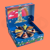 Boîte d'emballage écologique pour pâtisseries à emporter, avec compartiments, pour sauces, biscuits, gâteaux, pain, et boîte d'expédition pour restauration rapide