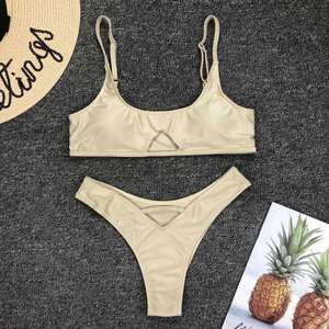 ชุดบิกินี่วันพีซเอวสูงแบบสั่งทำพิเศษสำหรับผู้หญิง พร้อมสายรัดรูปตัววีและเสื้อครอปบราไมโครพิมพ์ลาย แห้งเร็ว ระบายอากาศได้ดี ป้องกันแบคทีเรีย - Product Image 2