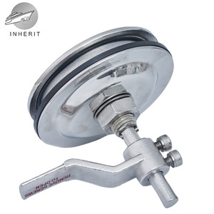 Verrou de pont Inherit 76 mm en acier inoxydable 316 pour quincaillerie marine avec poignée courbée pour trappe de pont - Product Image 2