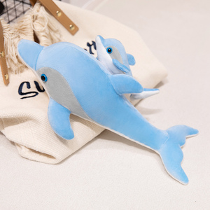 <span class=keywords><strong>Dauphin</strong></span> en peluche avec logo personnalisé très vendu couette en peluche super douce animal marin de la mer pour la Saint-Valentin et les mères - Product Image 6