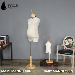 Maniquí de mujer <span class=keywords><strong>embarazada</strong></span> con base de madera, parte superior del cuerpo, torso envuelto, sin cabeza, <span class=keywords><strong>tienda</strong></span> de <span class=keywords><strong>ropa</strong></span> - Product Image 6