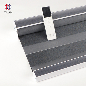 Điều khiển từ xa cơ giới ZigBee Con lăn Rèm hai lớp Polyester màn thông minh Zebra rèm, Shades & cửa chớp - Product Image 2