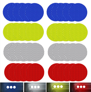 10 Uds. Pegatinas reflectantes de advertencia anticolisión para coche, cinta de seguridad reflectante para decoración de maletero, calcomanías de advertencia para coche, accesorios - Product Image 2
