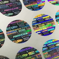 Étiquettes personnalisées haute sécurité imperméables, autocollants holographiques personnalisés, étiquettes anti-contrefaçon intelligentes