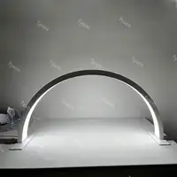 Profesyonel seti ile lamba beyaz Led masa lambası Minimalist manikür masası lambası Salon manikür masası