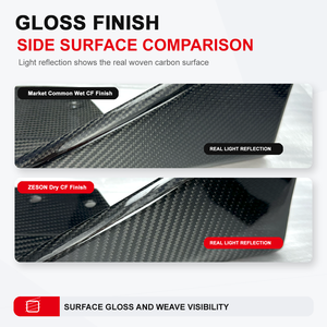 Divisor Delantero <span class=keywords><strong>de</strong></span> 3 Piezas Estilo AD <span class=keywords><strong>de</strong></span> Fibra <span class=keywords><strong>de</strong></span> Carbono Seca para BMW Serie 3 G20 G21 LCI 330i M340i M Sport Bumper <span class=keywords><strong>2023</strong></span>-2026 - Product Image 4