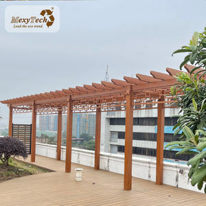 Mexytech חדש עיצוב עץ wpc פרגולה ובמרפסות חיצוני - Product Image 5