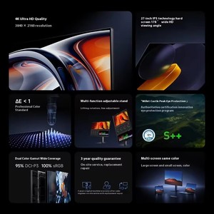 Chaud pour Xiaomi Redmi A27U affichage P27UCARA 4K 27 pouces 3840x2160 moniteur de jeu 60HZ HDR10 moniteur multifonction pour un usage domestique - Product Image 3