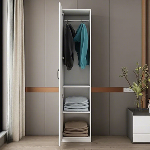 <span class=keywords><strong>Armario</strong></span> de Dormitorio Moderno Blanco Personalizado con Cajones, <span class=keywords><strong>Armario</strong></span> de <span class=keywords><strong>2</strong></span> Puertas, Organizador de <span class=keywords><strong>Armario</strong></span>, Mueble de Almacenamiento Multifuncional - Product Image 5