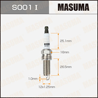 Bougie d'allumage MASUMA S001I, qualité originale, iridium, bougie d'allumage automobile S18855-10060