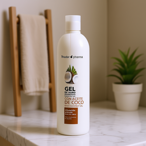 Gel de Baño Nutritivo Thader Pharma con Aceite de Coco, Hidratación Profunda para Piel Seca, Envases para Adultos - Product Image 3