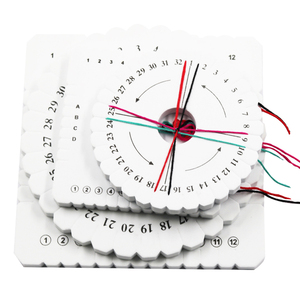 4 Uds <span class=keywords><strong>disco</strong></span> trenzado redondo cuadrado <span class=keywords><strong>Kumihimo</strong></span> Cordón de cuentas <span class=keywords><strong>disco</strong></span> trenzado placa trenzada DIY pulsera telar tablero tejido - Product Image 3