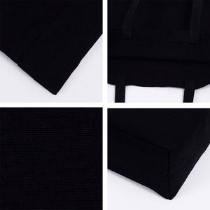 Sac fourre-tout en toile écologique personnalisé en gros pour femmes, réutilisable, recyclable, avec logo et motif, cadeau original pour les courses - Product Image 6