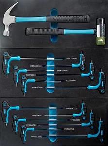 7-दराज लॉकयोग्य स्टेनलेस टॉप भारी शुल्क आयरन टोलबॉक्स ब्लू स्टील 180 पीसी ऑटो मरम्मत कार्यशाला उपकरण - Product Image 6