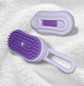 Spazzola Elettrica Pieghevole per Rimozione Peli di Cani e Gatti, Pettine Spray a Vapore, Spazzola di Bellezza Universale per Massaggio - Product Image 6