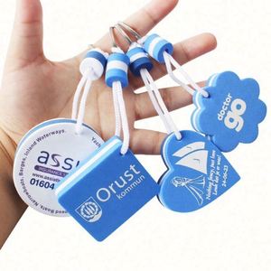 Free Design Cute Shape Cylindrical Printed Logo Boat EVA Material Foam Floating Keychain Custom Promotional Gift - Product Image 1