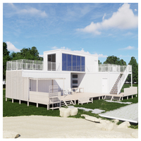 Maison conteneur pliable, imperméable, ignifuge, isolée thermiquement, montage rapide, installation facile, personnalisable pour supermarché, école