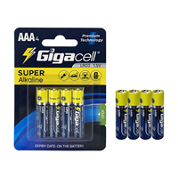 2 Baterai Alkalin Triple A Baterai Alkalin AAA Berkinerja Tinggi Baterai 1.5 V Tahan Bocor Daya Tahan 5 Tahun