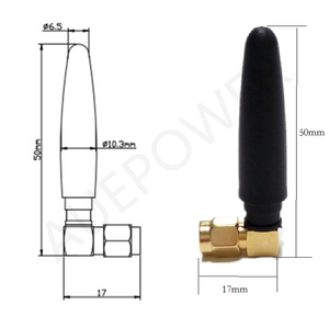 Cáp RP-SMA Nữ Với Chiều Dài 40Mm Cao Su Mạng Không Dây Bộ Định Tuyến Ăng-ten 2.4G WiFi - Product Image 5