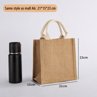Sacs en jute pour courses, taille moyenne, réutilisables, écologiques, recyclables, durables, imperméables, avec design de motif personnalisé