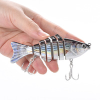 Leurre Artificiel Rigide Multi-Segmenté LOVITA Factory 7 10cm en ABS, Simulation de Poisson d'Eau Douce Bionique, Sans Hameçons