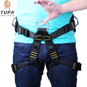 Arnés de Seguridad de Medio Cuerpo Tupa, Poliéster Ajustable, Hebilla de Conexión Rápida, 3 Anillas en D para Escalada, Rappel y Aventuras al Aire Libre - Product Image 4